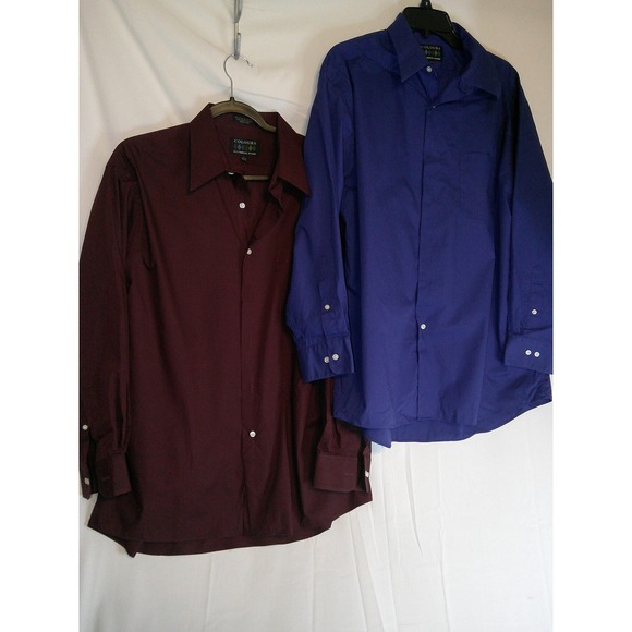 Lot of 2‎ Colours by Alexander Julian Long Sleeve Dress Shirts  DISC SHIPPING!! - Picture 1 of 3
